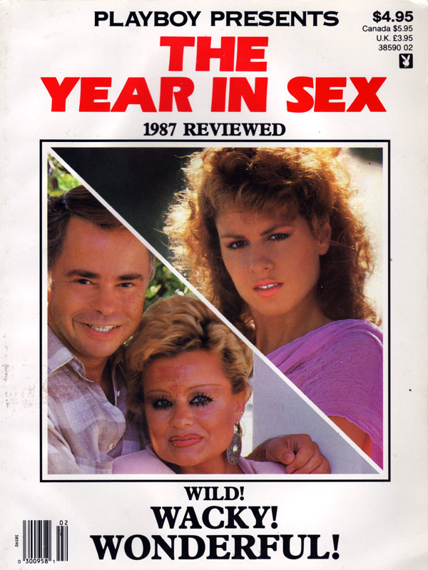 Playboy's The Year in Sex # 1 - 1987 Reviewed (1988) magazine back issue Playboy Newsstand Special magizine back copy playboy presents the year in sex, 1987 reviewed, wild wacky wonderful, news stand special backissues