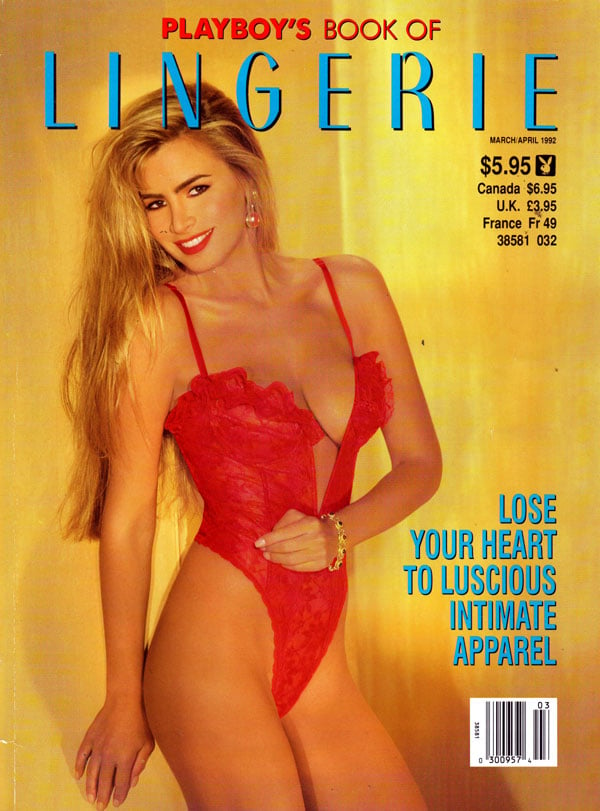 Playboy's Book of Lingerie # 24, March/April 1992 magazine back issue Playboy Newsstand Special magizine back copy book of lingerie presented by playboy news stand special issues, vintage collectors, intimate appare