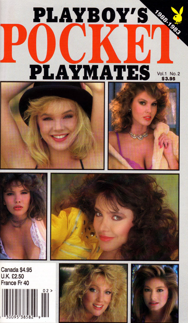 Playboy's Pocket Playmates # 2 (1995) magazine back issue Playboy Newsstand Special magizine back copy playboy's pocket playmates, centerfolds of 1983 to 1988, newsstand specials jeff cohen, back issues,