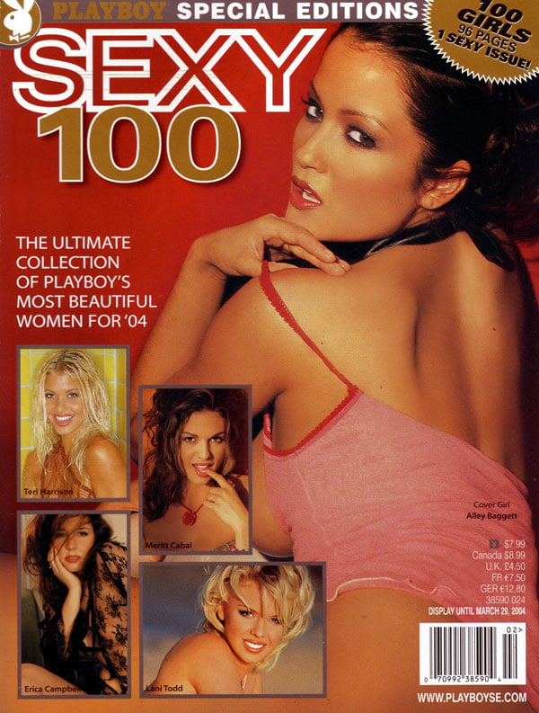 Playboy's Sexy 100 # 2 (2004) magazine back issue Playboy Newsstand Special magizine back copy the ultimate collection of playboy's most beautiful women of 2004, backissues, sexy girls playboy pb