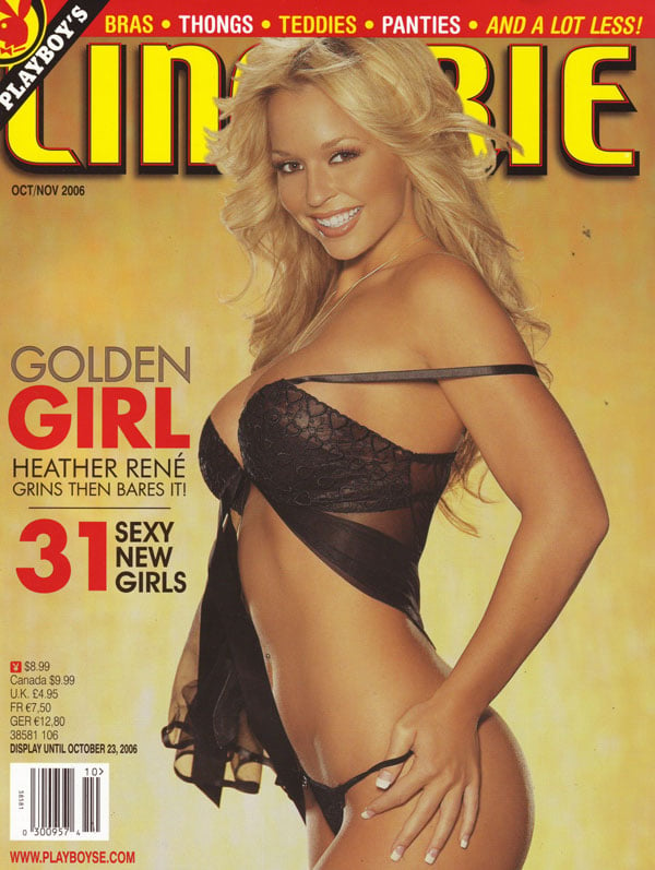 Playboy's Lingerie # 111 October/November 2006 magazine back issue Playboy Newsstand Special magizine back copy thongs, bras, teddies, panties, playboy's lingerie issue, sexy new girls, heather ren?, newsstand sp