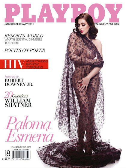 Playboy (Philippines) # 29, January/February 2011 magazine back issue Playboy (Philippines) magizine back copy Playboy (Philippines) magazine January 2011 cover image, with Paloma Esmeria on the cover of the mag
