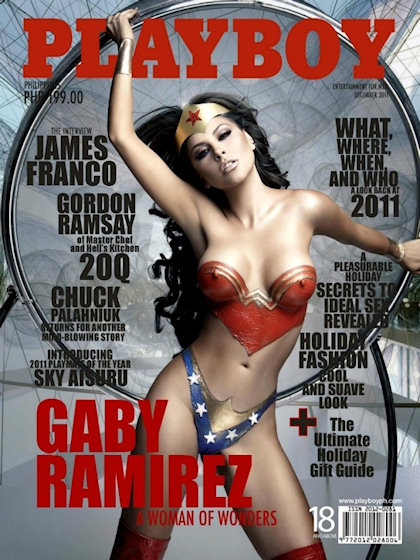 Playboy (Philippines) # 37, December 2011 magazine back issue Playboy (Philippines) magizine back copy Playboy (Philippines) magazine December 2011 cover image, with Gaby Ramírez on the cover of the maga