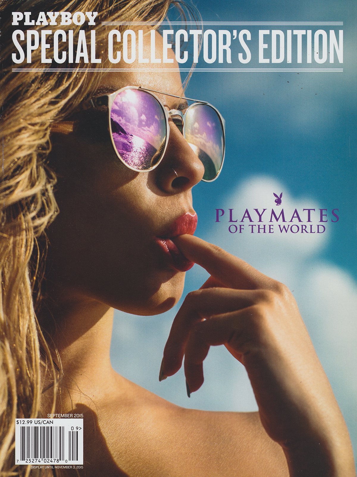 Playboy Special Collector's Edition September 2015 - Playmates of the World magazine back issue Playboy Special Collector's Edition magizine back copy 