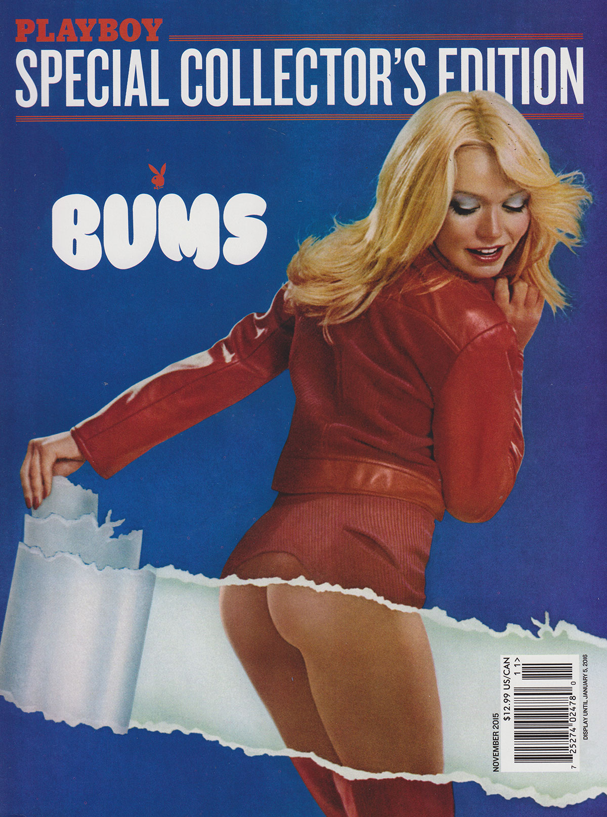 Playboy Special Collector's Edition November 2015 - Bums magazine back issue Playboy Special Collector's Edition magizine back copy 