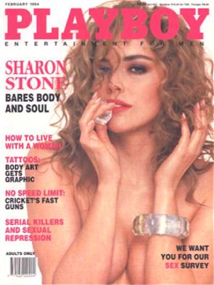 Playboy (South Africa) February 1994 magazine back issue Playboy (South Africa) magizine back copy Playboy (South Africa) magazine February 1994 cover image, with Sharon Stone on the cover of the mag