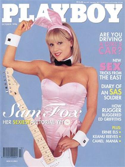 Playboy (South Africa) October 1996 magazine back issue Playboy (South Africa) magizine back copy Playboy (South Africa) magazine October 1996 cover image, with Samantha Fox on the cover of the maga