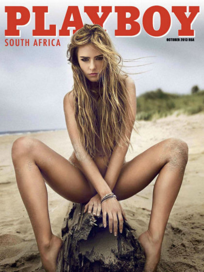Playboy (South Africa) October 2013 magazine back issue Playboy (South Africa) magizine back copy Playboy (South Africa) magazine October 2013 cover image, with Monika Ordowska on the cover of the m