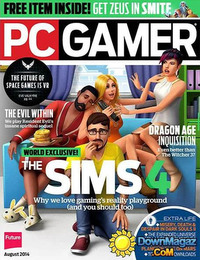 PC Gamer August 2014 Magazine Back Copies Magizines Mags