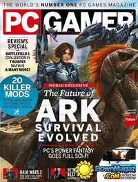 PC Gamer January 2017 magazine back issue cover image