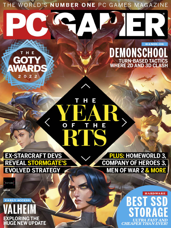 PC Gamer (UK) January 2023 magazine back issue PC Gamer (UK) magizine back copy 