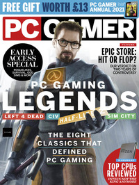 PC Gamer (UK) March 2021 magazine back issue cover image