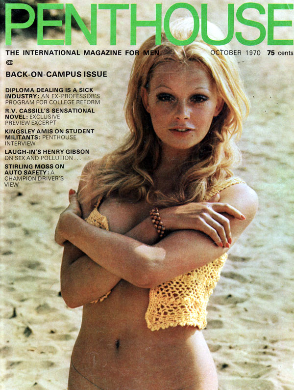 Penthouse October 1970 magazine back issue Penthouse (USA) magizine back copy october 1970 penthouse magazine, back issues available 1970, covergirl heidi mann, guccione, magazin