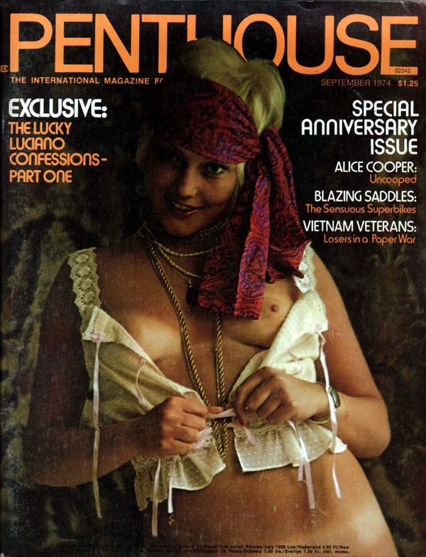 Penthouse September 1974 magazine back issue Penthouse (USA) magizine back copy septembe 1974 penthouse magazine cover, featuring covergirl janice kane, bob guccione, back issues 1