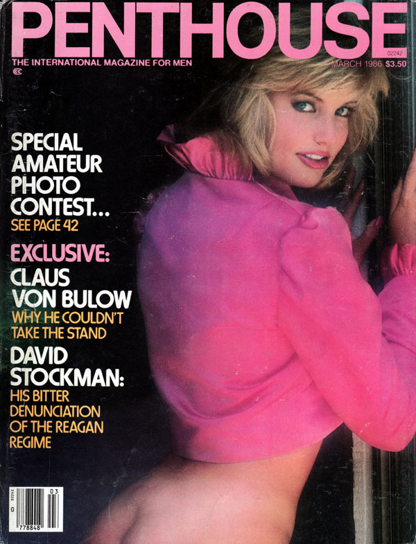 Penthouse March 1986 magazine back issue Penthouse (USA) magizine back copy march 1986 penthouse magazine, amateur nude photo contest, sexy nude girl on girl, hot pictorials, b