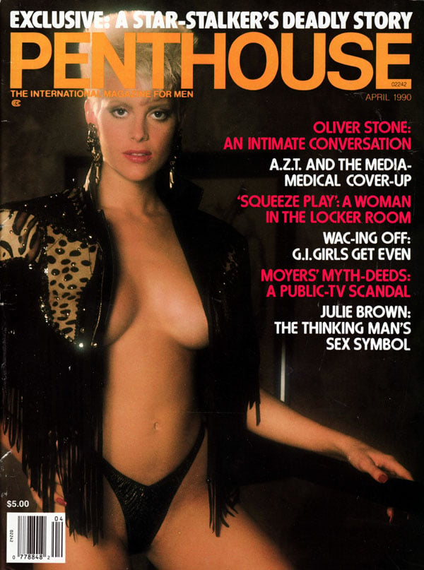 Penthouse April 1990 magazine back issue Penthouse (USA) magizine back copy april 1990 penthouse magazine, oliver stone, backissues 1990 penthouse available, sex symbol nude wo