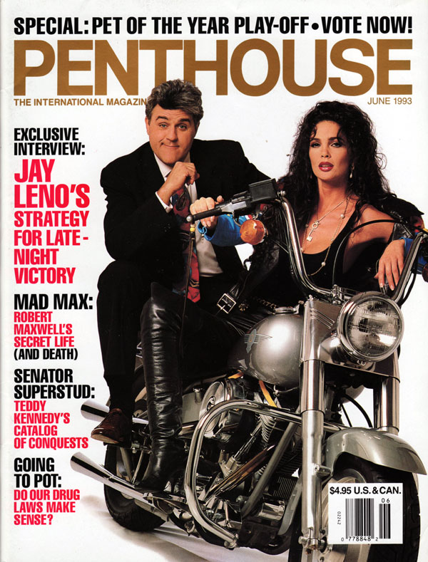 Penthouse June 1993 magazine back issue Penthouse (USA) magizine back copy june 1993 penthouse magazine, jay leno interview, sexy nude pictorials, politics protest and sex, ba