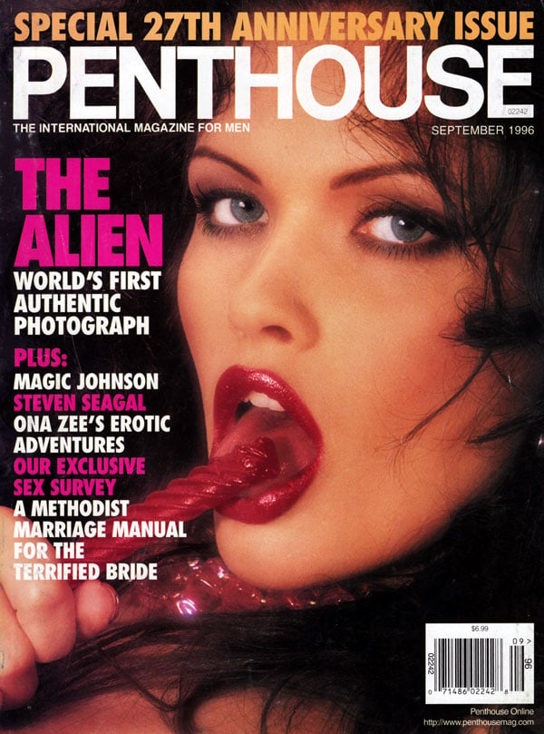 Penthouse September 1996 magazine back issue Penthouse (USA) magizine back copy september 1996 penthouse magazine, 27th anniversary issue, back issues 1996, international magazine