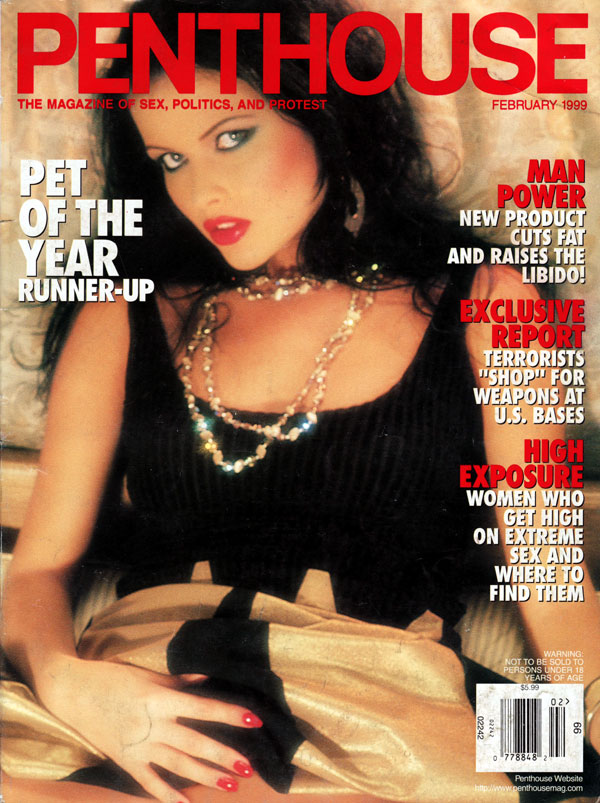 Penthouse February 1999 magazine back issue Penthouse (USA) magizine back copy february 1999 penthouse magazine, pet of the year runner-up, used back issues, hot women nude in sex