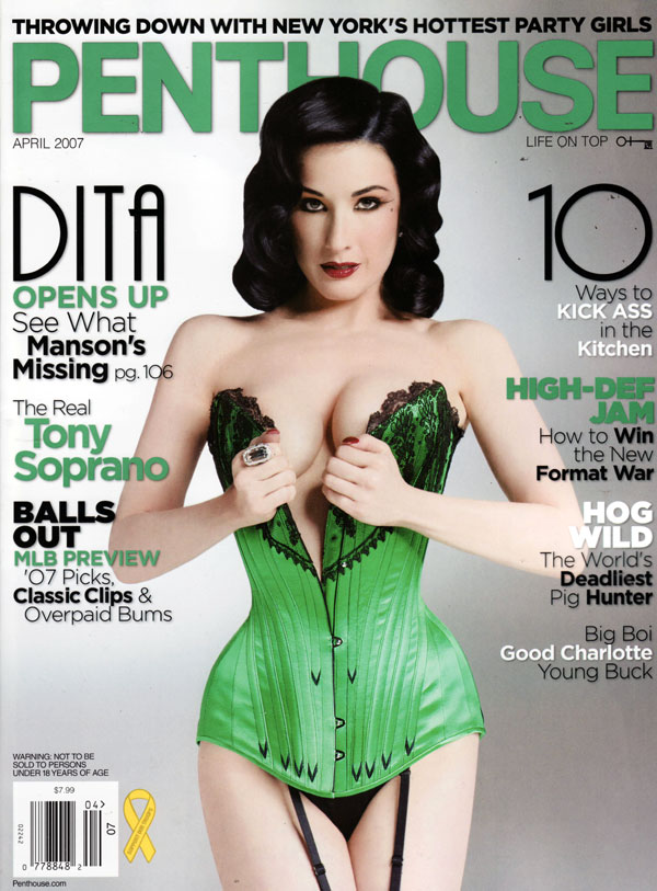 Penthouse April 2007 magazine back issue Penthouse (USA) magizine back copy penthouse magazine april 2007 issue, dita von teese, the real tony soprano, life on top, adult magaz