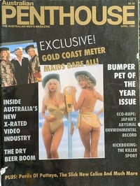 Penthouse (Australia) April 1990 magazine back issue cover image