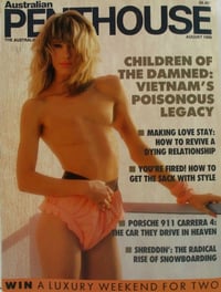 Penthouse (Australia) August 1990 magazine back issue cover image