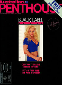 Penthouse Black Label June 2000 magazine back issue cover image