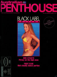 Penthouse Black Label August 2000 magazine back issue cover image