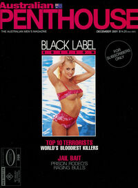 Penthouse Black Label December 2001 magazine back issue cover image