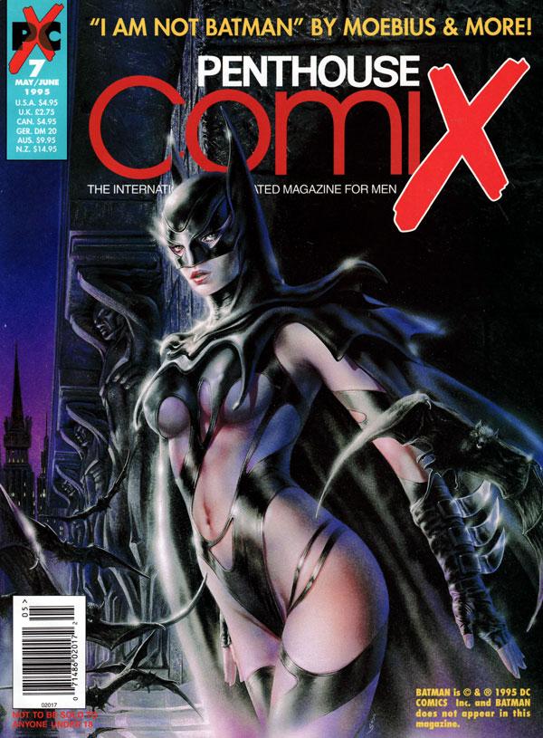 Penthouse Comix # 7, May/Jun 1995 magazine back issue Penthouse Comix magizine back copy may june 1995 penthouse comix magazine, moebius, adult erotic comics by penthouse artists, hot nude