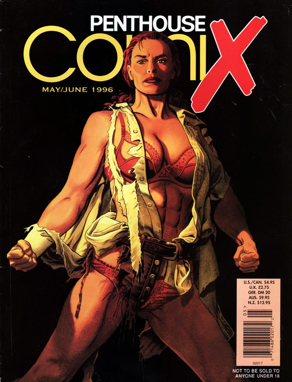 Penthouse Comix # 13, May/June 1996 magazine back issue Penthouse Comix magizine back copy may june 1996 penthouse comix magazine, the international erotic comic magazine for men, adult illus
