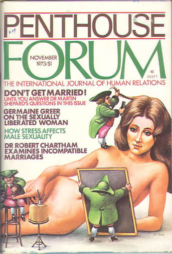 Penthouse Forum November 1973 magazine back issue Penthouse Forum magizine back copy Penthouse Forum November 1973 Magazine Back Issue Published by Penthouse Publishing, Bob Guccione. Don't Get Married! Until You Answer Dr Martin Shepard's Que