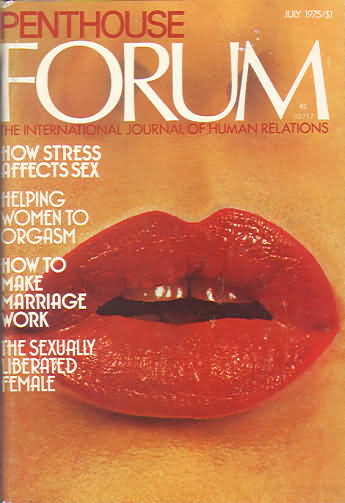 Penthouse Forum July 1975 magazine back issue Penthouse Forum magizine back copy Penthouse Forum July 1975 Magazine Back Issue Published by Penthouse Publishing, Bob Guccione. How Stress Affects Sex.