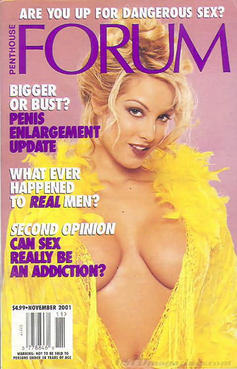 Penthouse Forum November 2001 magazine back issue Penthouse Forum magizine back copy Penthouse Forum November 2001 Magazine Back Issue Published by Penthouse Publishing, Bob Guccione. Are You Up For Dangerous Sex?.