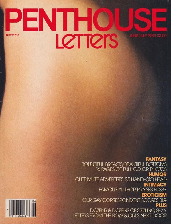 Penthouse Letters June/July 1983 magazine back issue Penthouse Letters magizine back copy 1983 back issues of penthouse letters porn magazine fantasy humor intimacy eroticism sizzling sexy l