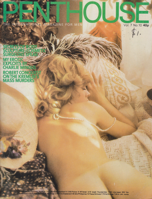 Penthouse UK Vol. 7 # 10 magazine back issue Penthouse UK magizine back copy january 1973 penthouse magazine cover, international magazine for men, back issues 1973 available, n