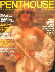 Penthouse UK Vol. 17 # 1 magazine back issue Penthouse UK magizine back copy Penthouse UK Vol. 17 # 1 Magazine Back Issue Published by Penthouse Publishing, Bob Guccione. Exclusive Interview With The Worlds Most Faucus Madam Claude!.