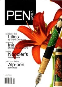 David magazine cover appearance Pen World August 2009