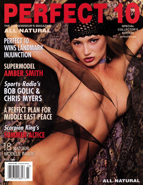 Perfect 10 Fall 2002 magazine back issue Perfect 10 magizine back copy special collector's edition, perfect 10 used back issue fall 2002, super model amber smith nude xxx