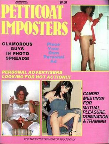 Petticoat Imposters Vol. 1 # 3 magazine back issue Petticoat Imposters magizine back copy 