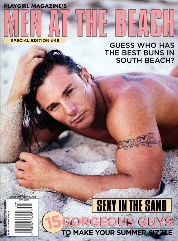 Playgirl Special # 49, Vol. 2 # 3 - Men at the Beach magazine back issue Playgirl Newsstand Special magizine back copy playgirl magazine's men at the beach, sexy in the sand, bobby bento naked hard bodies, brennan lee h