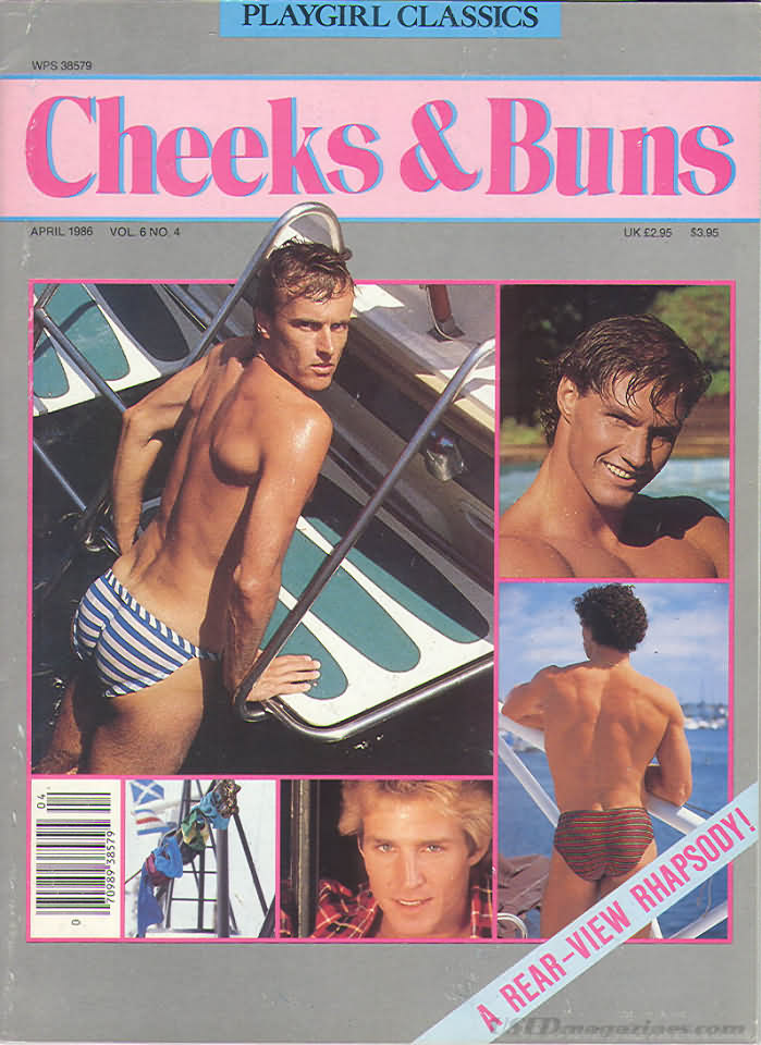 Playgirl Classics April 1986 - Cheeks & Buns magazine back issue Playgirl Portfolio magizine back copy 