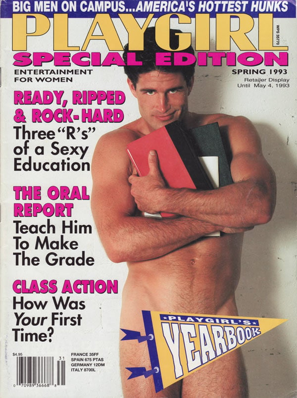 Playgirl Special Edition # 31, Spring 1993 magazine back issue Playgirl Special Edition magizine back copy Playgirl Special Edition Magazine Entertainment for Women Issue Spring 1993 Big Men on Campus Playgi