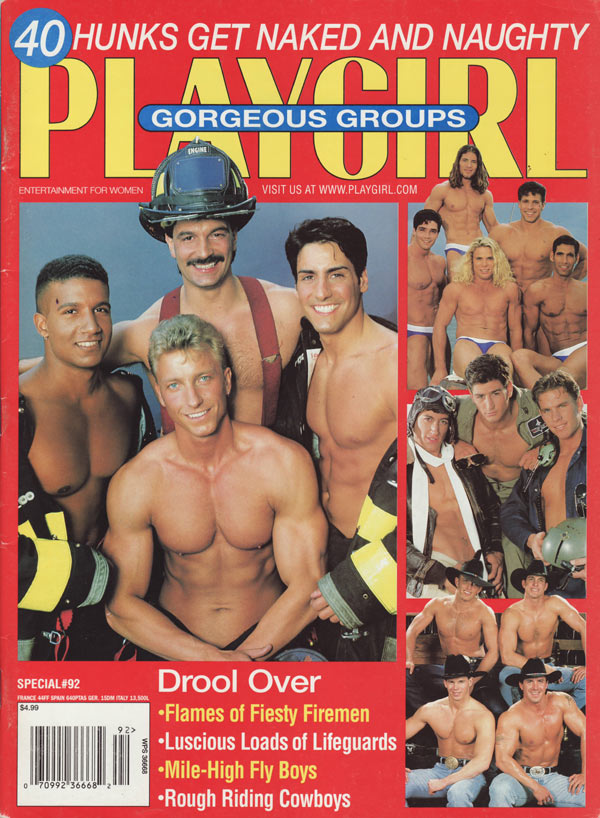 Playgirl Special # 92 - Gorgeous Groups magazine back issue Playgirl Special Edition magizine back copy Playgirl GorgeousGroups 40 hunks get naked and naughty drool over these babes ripped muscles to make
