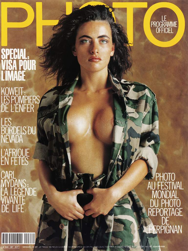 Photo September 1991 magazine back issue Photo magizine back copy 