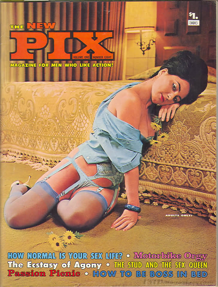 Pix Vol. 1 # 8 magazine back issue Pix magizine back copy 