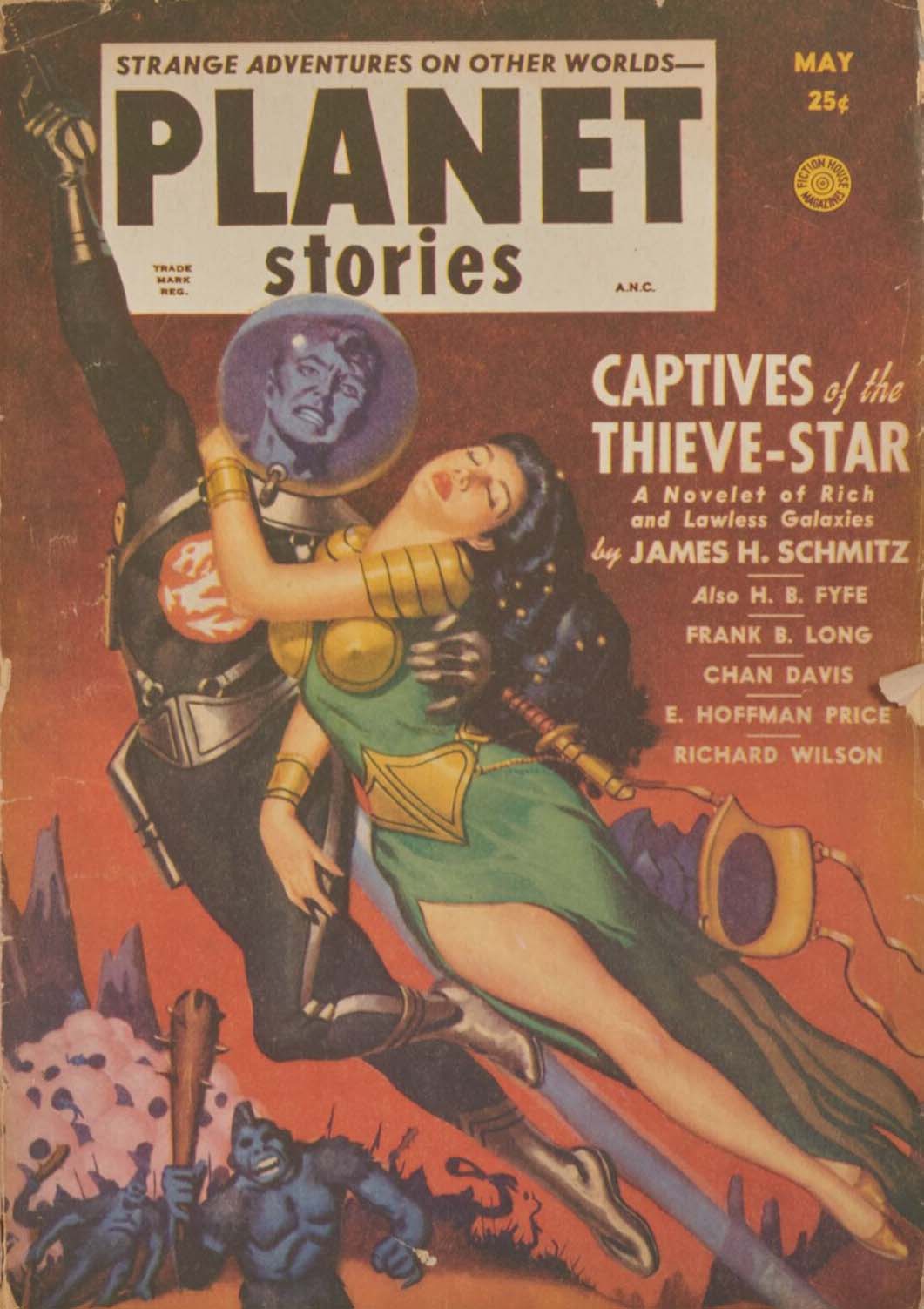 Planet Stories May 1951 magazine back issue Planet Stories magizine back copy 