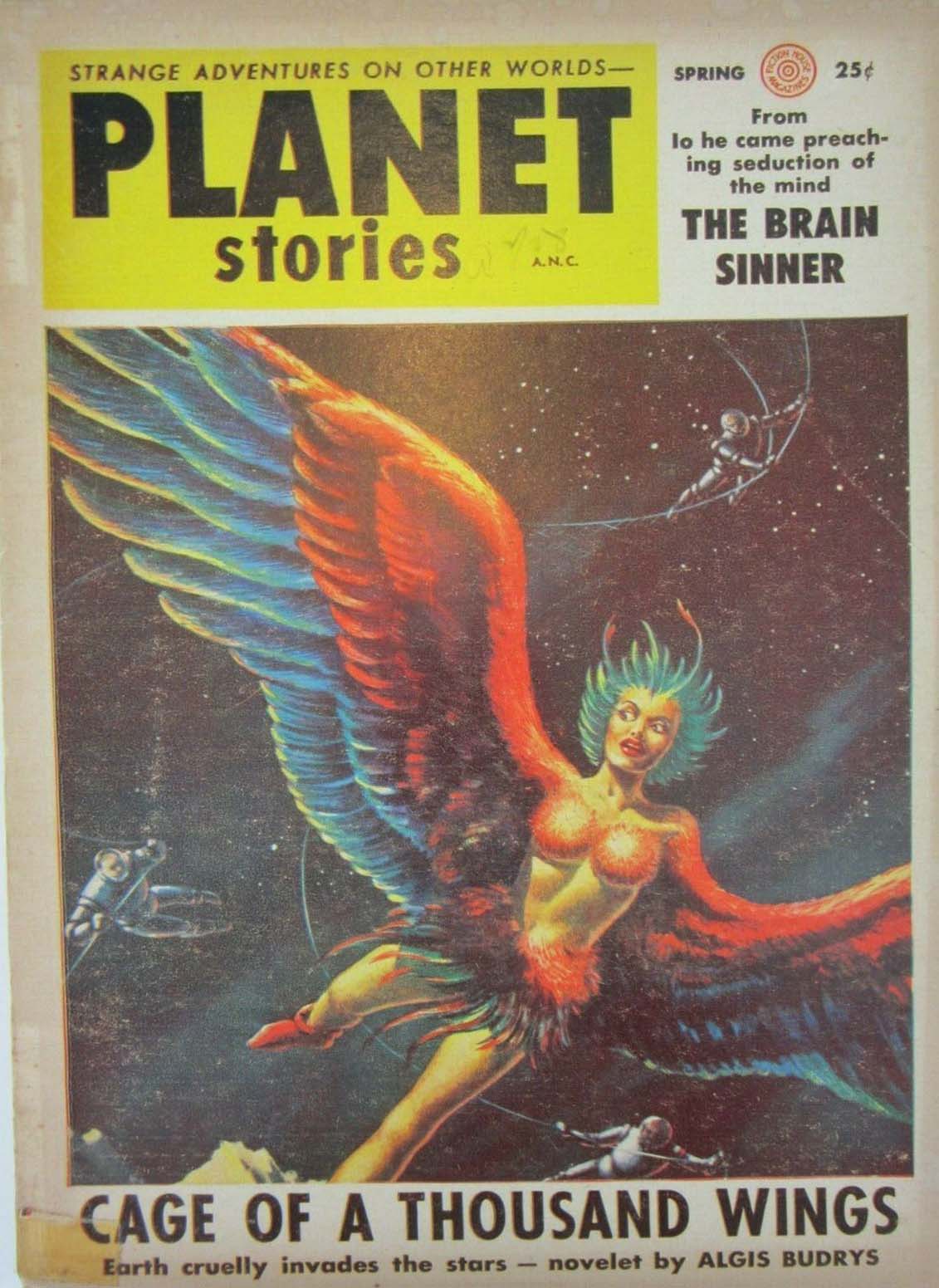Planet Stories Spring 1954 magazine back issue Planet Stories magizine back copy 
