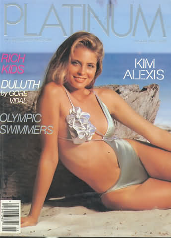 Platinum August 1983 magazine back issue Platinum magizine back copy 