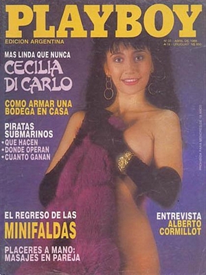 Playboy Argentina April 1988 magazine back issue Playboy (Argentina) magizine back copy 